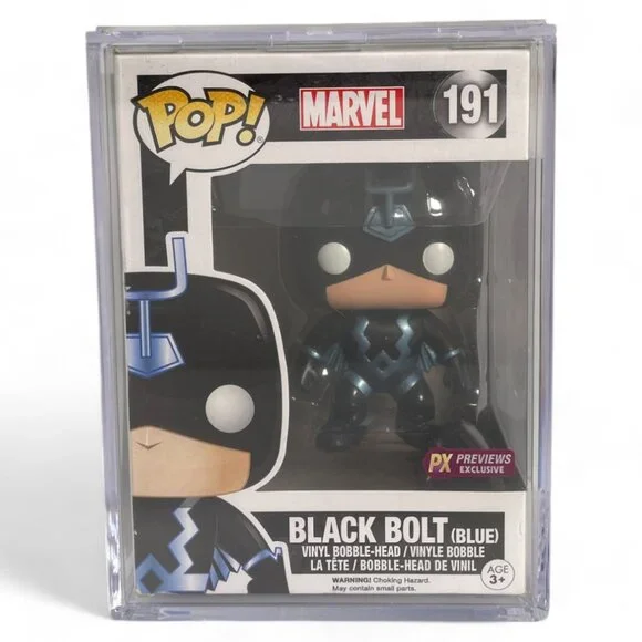 Funko Pop! Marvel: Black Bolt (Blue) #191 Exclusive SIGNED by Anson Mount - Picture 2 of 8